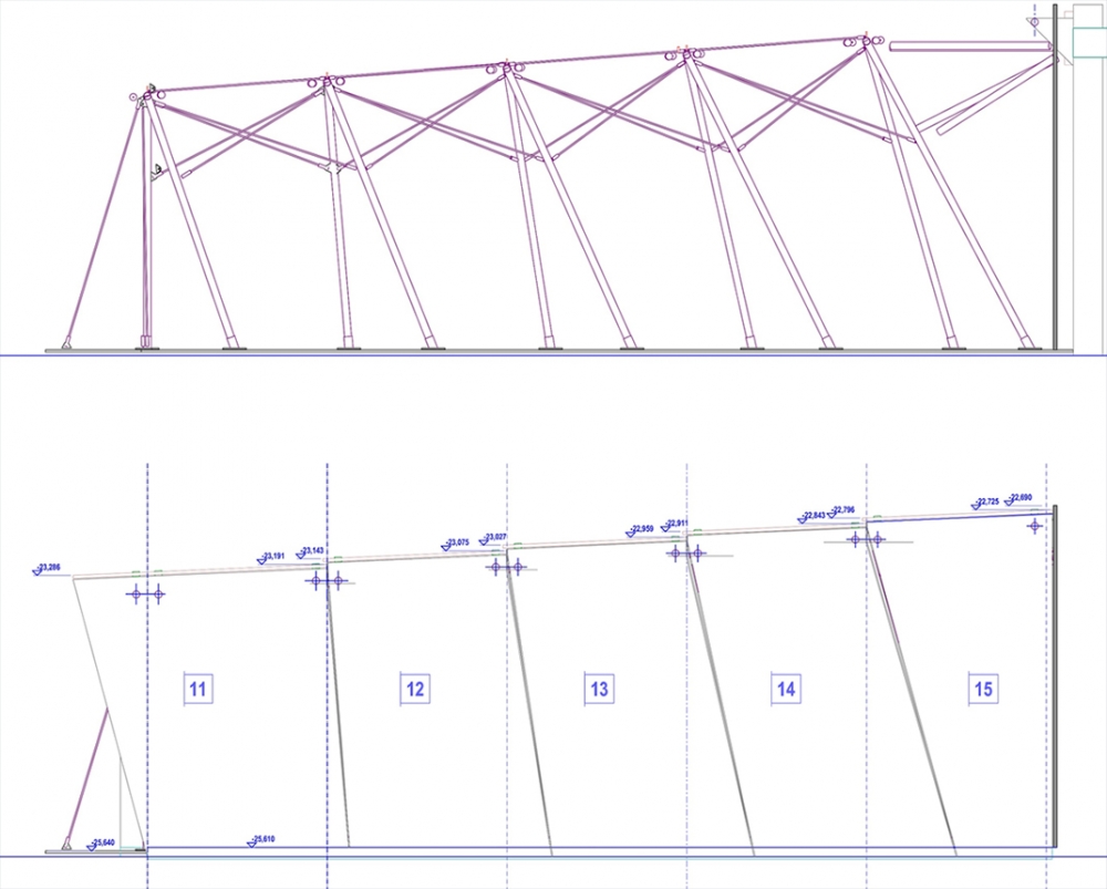 GLASS TUNEL - SCHEMATIC SIDE VIEW